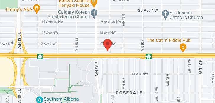 map of 1006 16 AVE NW